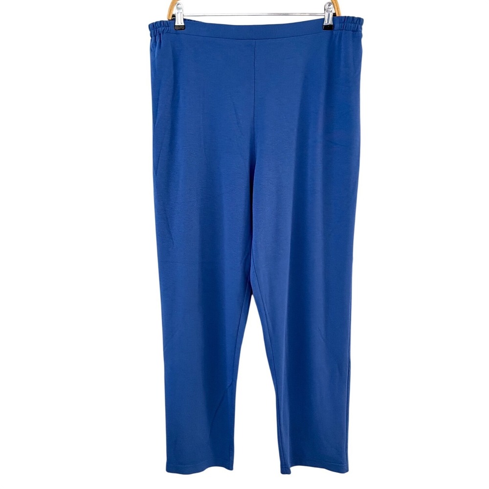 Zonda‎ Nellis Indigo Blue Leggero Straight Leg Pants 1X Made in Canada 70761WB